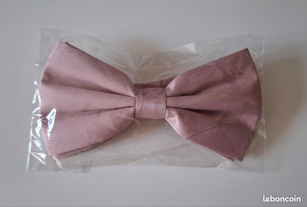Nœud papillon rose pour costume (image 1)
