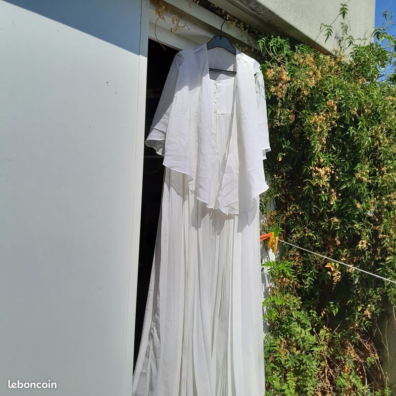 Robe de mariée plissée (image 4)