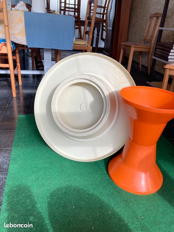 Années 70: Table basse et 4 tabourets Tam Tam (image 7)