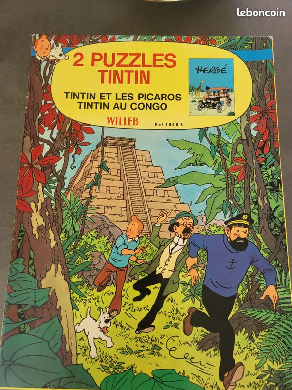Tintin - Puzzle en bois - Tintin au Tibet - (années 50
