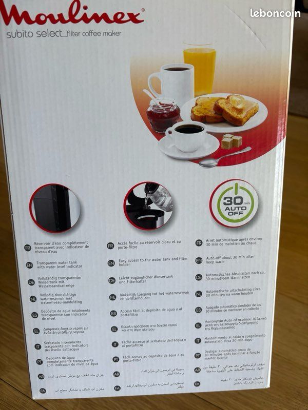 Cafetière filtre Moulinex Subito Select FG370811 – Inox ☕ (image 17)