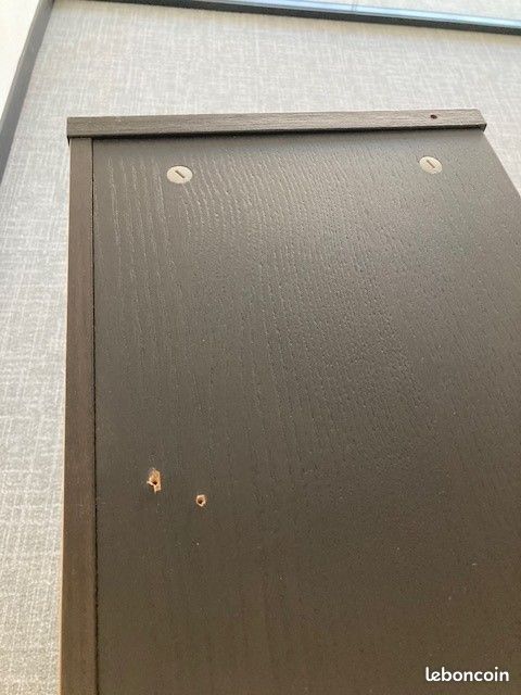 Meuble noir modèle BILLY IKEA 2 ETAGERES (image 2)