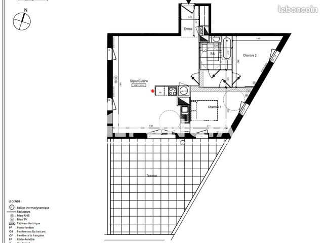 Appartement 3 pièces 70 m² · à Lille · 70 m² · 949 €