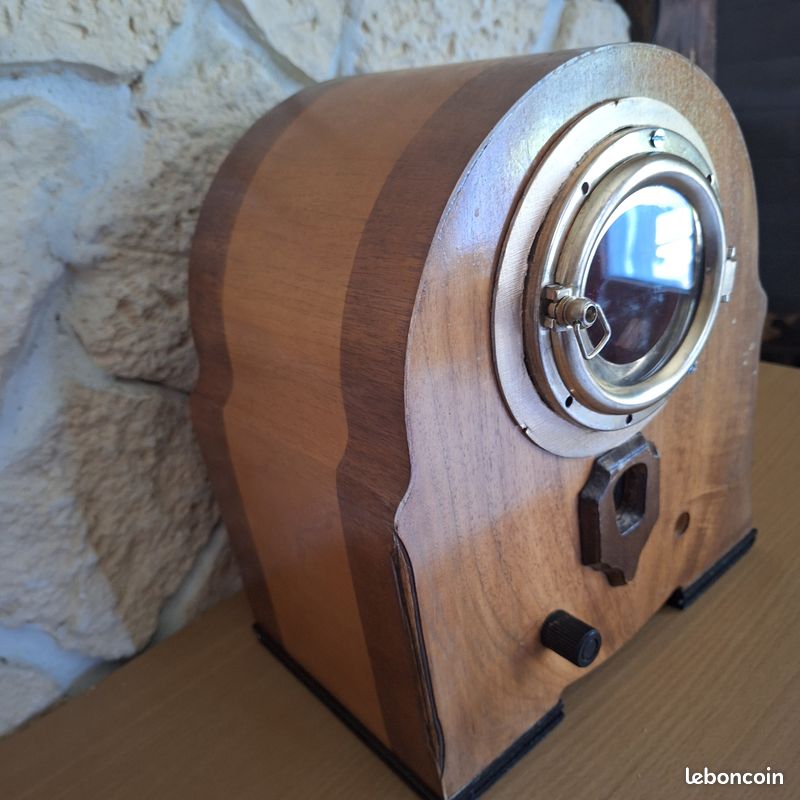 Radio vintage fibre optique lumière hublot objet decoratif (image 4)