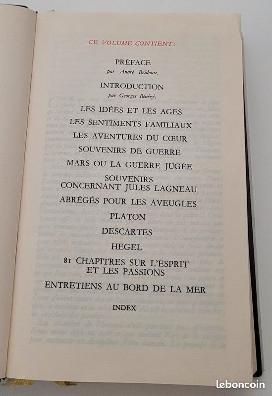 ALAIN Les Passions et la Sagesse (image 4)