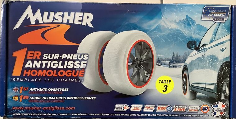Chaussettes neige Musher - Taille 9 – Musher Antiglisse