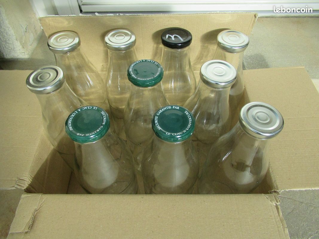 20 Bouteilles verre avec capsules (image 1)