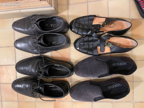 Lot De 10 Paires De Chaussures Occasion Taille 39 - Baskets Sportives Multicolores