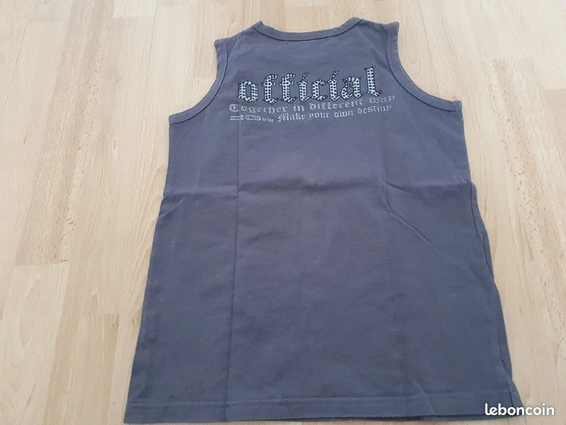 Débardeur gris RG512 taille 12 ans (image 2)