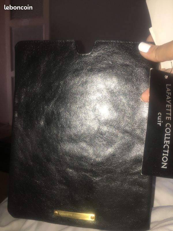 Pochette en cuir de vache imprimé léopard (image 2)