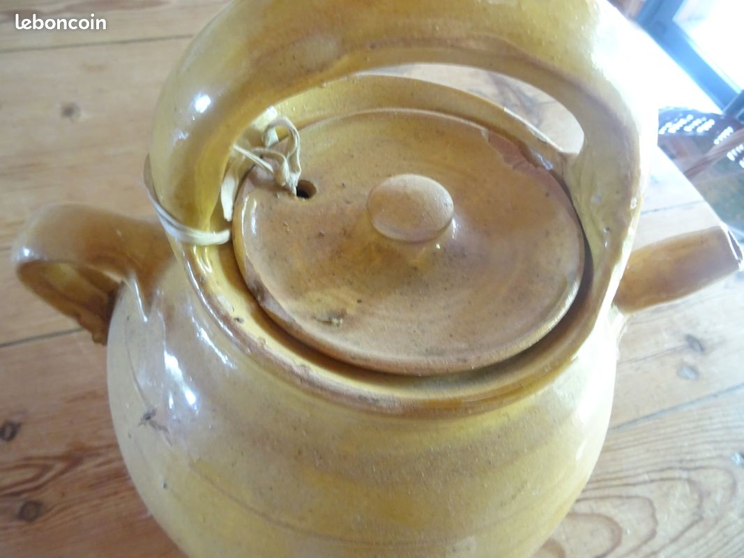 Grand pot jaune émaillé de la région Sud-Ouest (image 5)