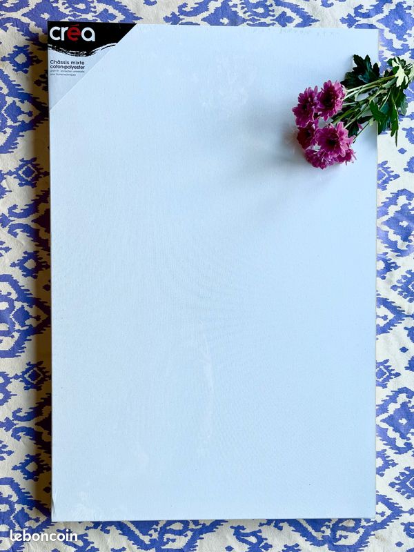 Toile châssis (mixte : polyester et coton | 81 cm x 54 cm - 25 m) (image 1)