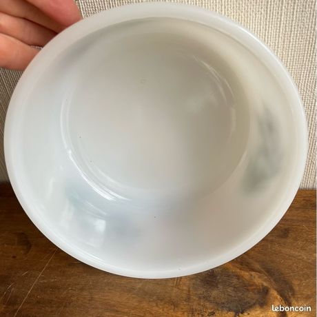 Moule à Soufflé Vintage Arcopal Narcisses - Verre - Années 70