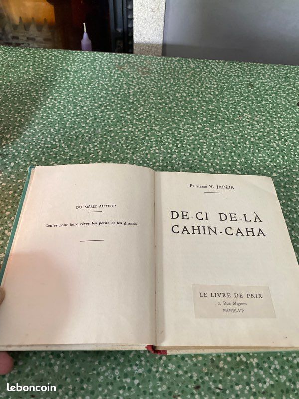 Ancien livre princesse V.Jadeja de ci de la cahin caha (image 4)