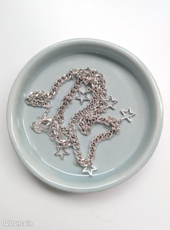 Chaîne étoiles en argent (image 4)