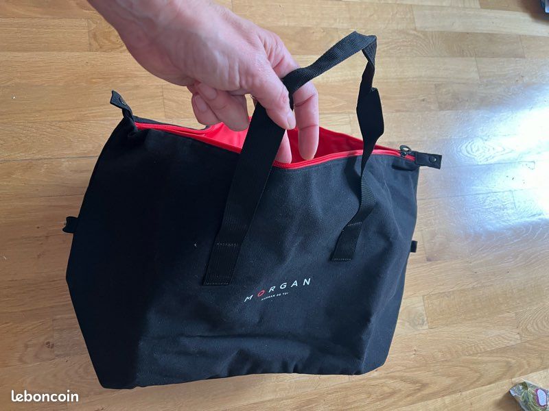 Grand sac noir en tissu Marque Morgan (image 3)
