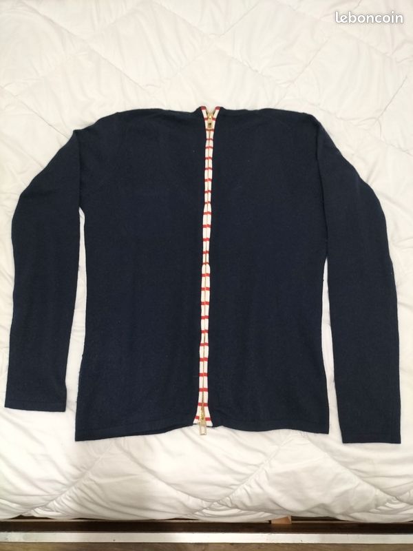 Gilet River Woods En Laine Taille 38 - Occasion En Très Bon état Gris
