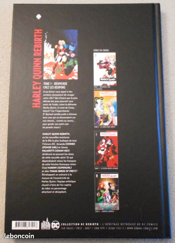 HARLEY QUINN Tome 1 Bienvenue chez les keupons DC Rebirth Comics TBE (image 3)