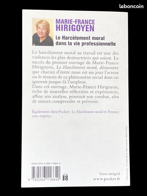 Le Harcèlement moral dans la vie professionnelle – Marie-France Hirigoyen (image 3)