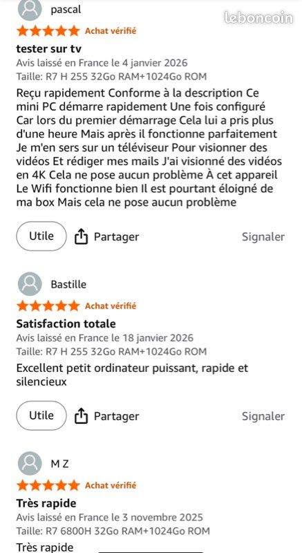 Matrix Mini M1 Mini PC - AMD Ryzen 7 6800H (8C/16T, jusqu'à 4,7 GHz), Mini Ordinateur de Bureau 16Go LPDDR5 512Go M.2 SSD, Mini Computer avec Écran Triple écran 4K/ WiFi 6/ BT 5.2/ W11 Pro (image 15)