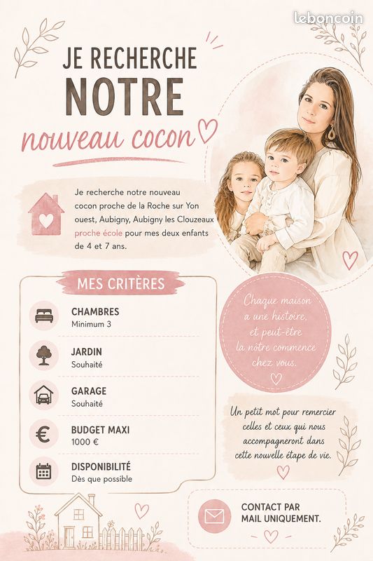 Maison 4 pièces 80 m² · à La Roche-sur-Yon · 80 m² · 1 000 €/mois