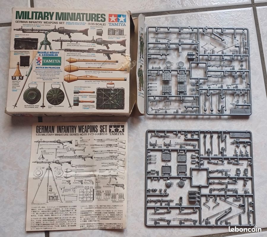 Tamiya 35111 – Figurines Armement Infanterie Allemande – Maquette Plastique 1/35 à Assembler – Dès 14 Ans