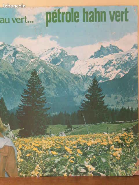 Grande affiche d'ancienne pub " Pétrole Hahn Vert " (image 3)