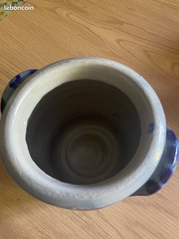 Pot en gré gris et bleu (image 5)
