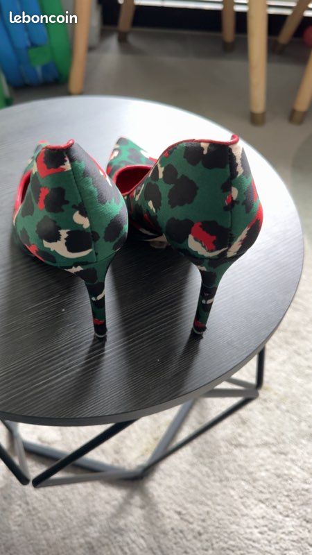 Escarpins Cosmoparis imprimé animal coloré – Taille 37 – Très bon état (image 3)