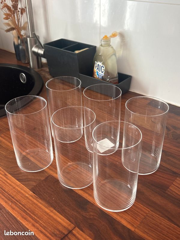 Lot de 8 grands verres (image 2)