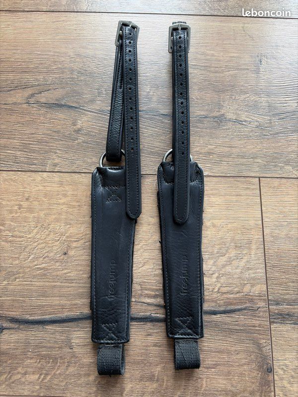 Freejump Étrivières Pro Grip – Sangle Unique, Inserts Daim Et Grip Interchangeables, Adhérence Optimale, Pour Une Position Stable En équitation