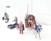 Pièce Détachée Playmobil – Char Avec Trésor Bleu – Référence 3314 – Vintage – Chevaux – Château – Occasion