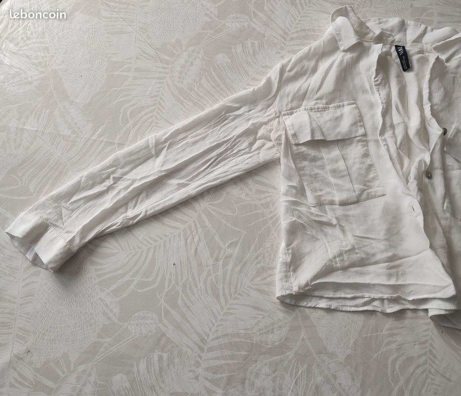 Chemisier Zara blanc S (image 2)