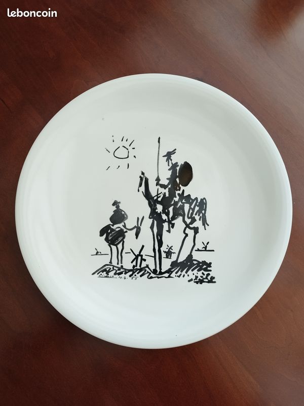 Assiette en faïence d'apres picasso (image 1)