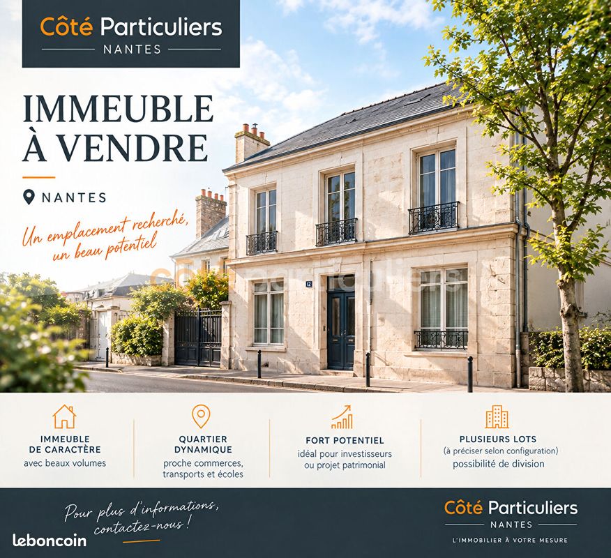 Immeuble 8 pièces 120 m² · à Nantes · 120 m² · 549 990 €
