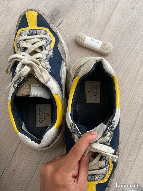 Chaussure Gucci Rhyton Basket Gucci Pour Homme Basket Gucci GG