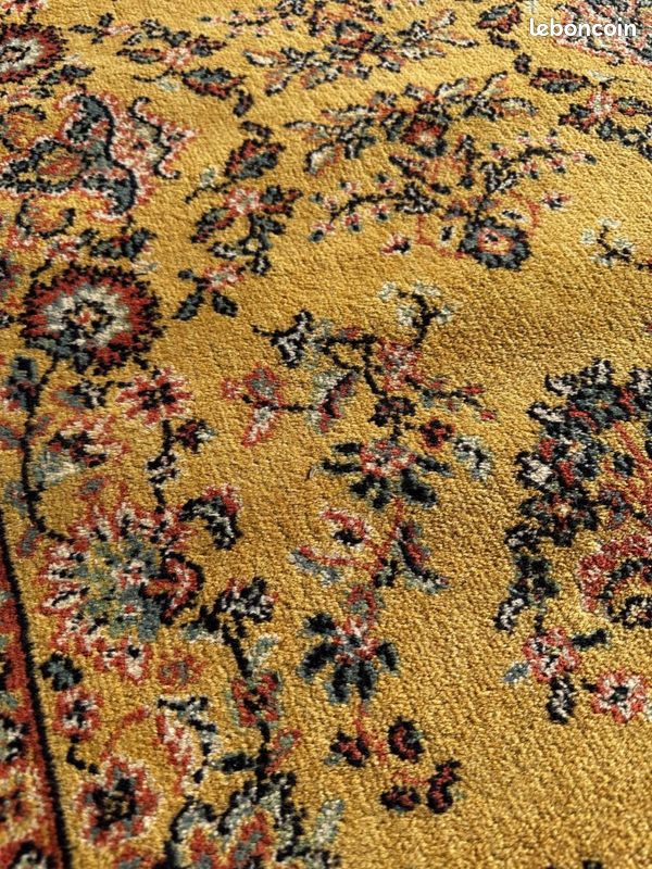Tapis Oriental Dicarpet Tissé Main - 140x70 Cm - Laine Et Coton - Moderne, Rouge - NEUF