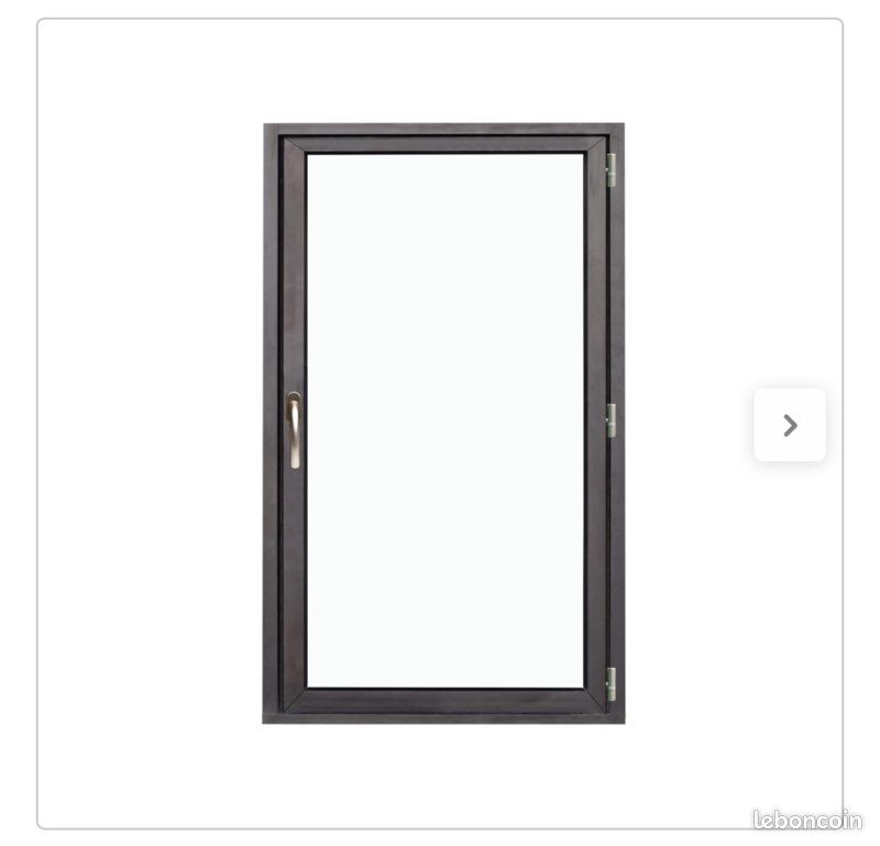 Fenêtre alu Essentiel H.95cmxl.60cm 1 vantail tirant droit gris anthracite (image 1)