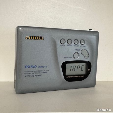 Aiwa Hsgmx 50 Baladeur Lecteur Cassette Argenté