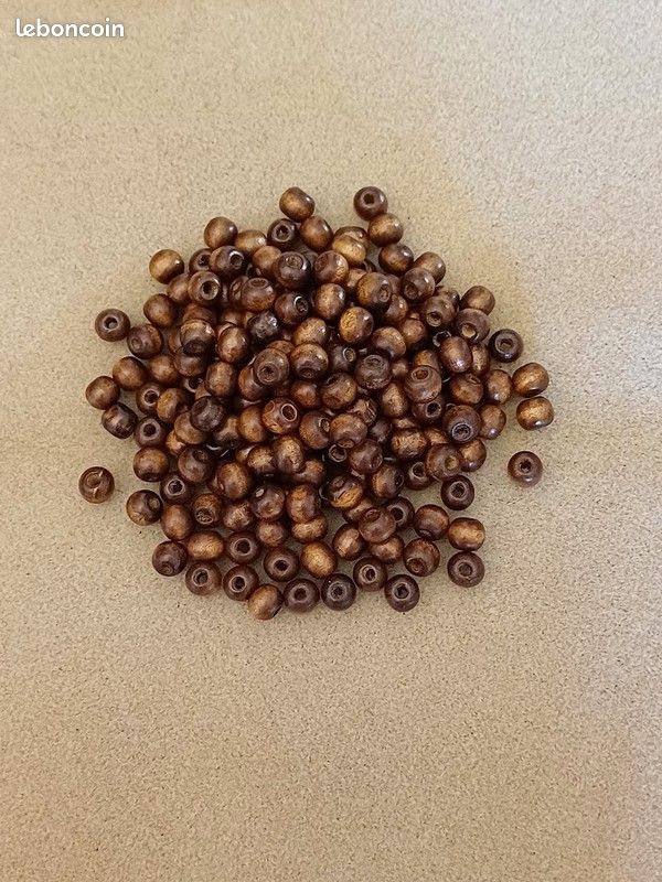 200 Perles bois (P03) (image 2)