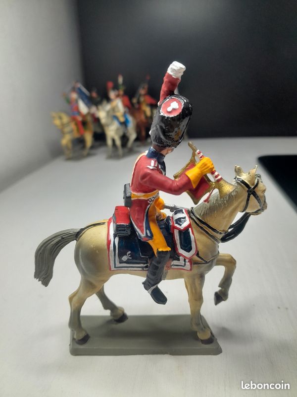 Starlux / 1Er Empire : Gendarme D'elite A Cheval Trompette