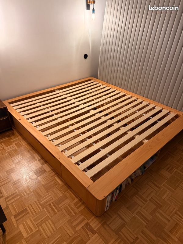 Sommier lit 180x200cm bois massif
