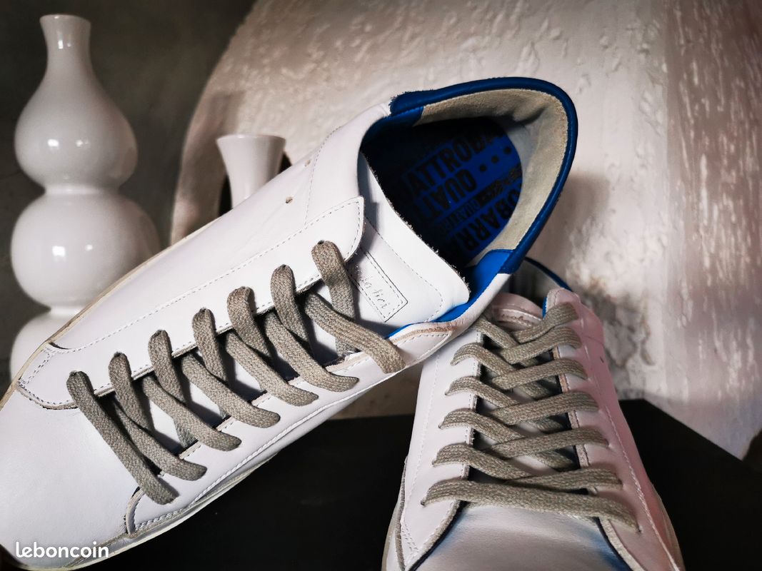 Sneakers cuir QUATTROBARRADODICCI (NEUVE) valeur 199 (image 3)