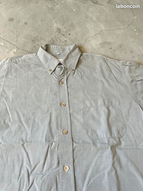 Chemise manches courtes grise Courrèges AC Taille L (image 4)