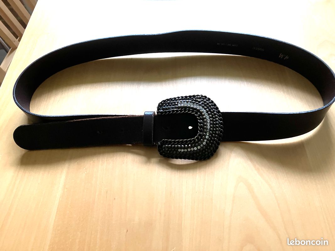 Ceinture cuir et métal femme H&M Accessoires Bagagerie