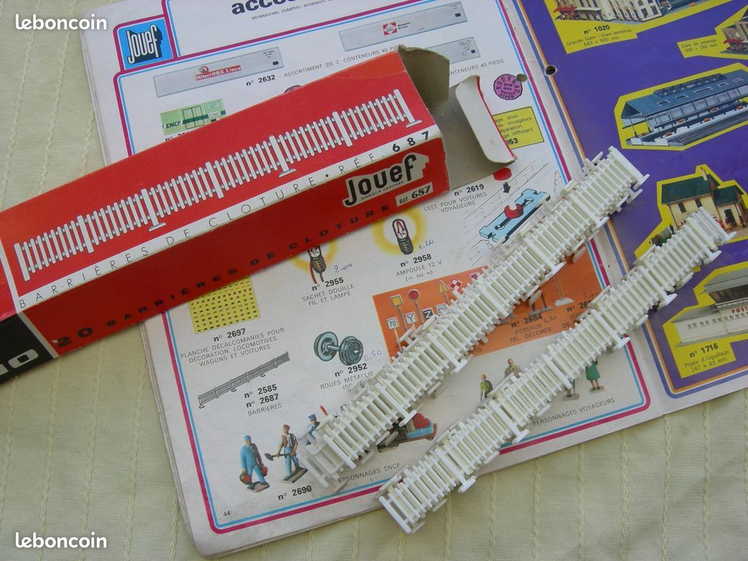 Boite barrières de clôture Jouef N°687 train Ho - Jeux & Jouets Boite barrières de clôture Jouef N°687 train Ho - Jeux & Jouets