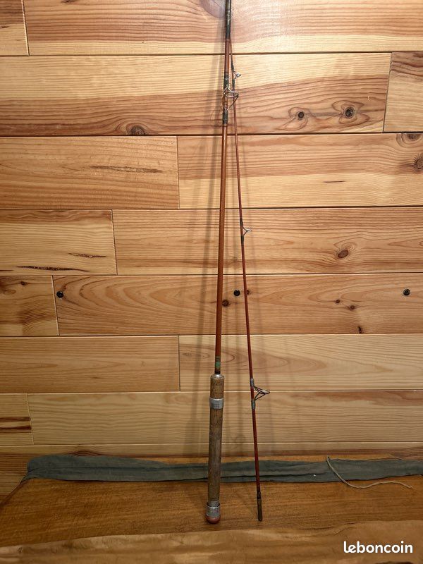 Ensemble De Pêche à La Mouche Vintage En Bambou – Japon, Canne Dans Boîte Bois, Neuf