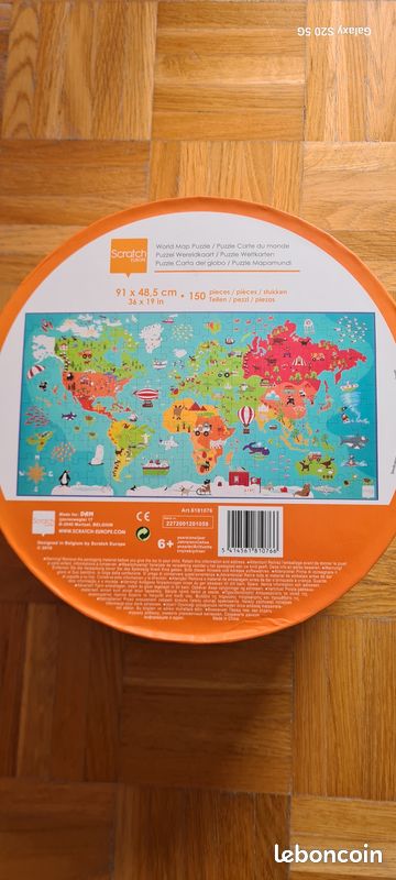 2 Puzzles 150 pièces planisphère + Forêt enchantée 100 pièces (image 3)