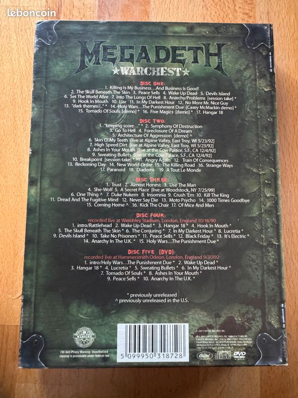 Coffret Megadeth Warchest (image 5)