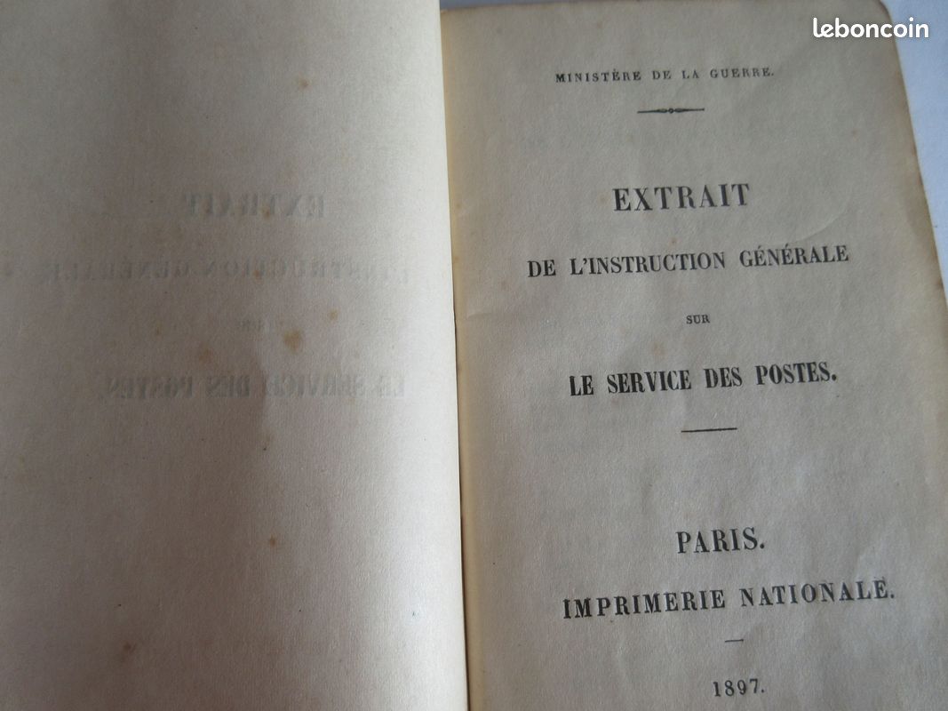 Extrait de l instruction générale sur le service des Postes (image 2)